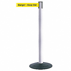 ECONOMY POST,WHITE,DANGER KEEP OUT