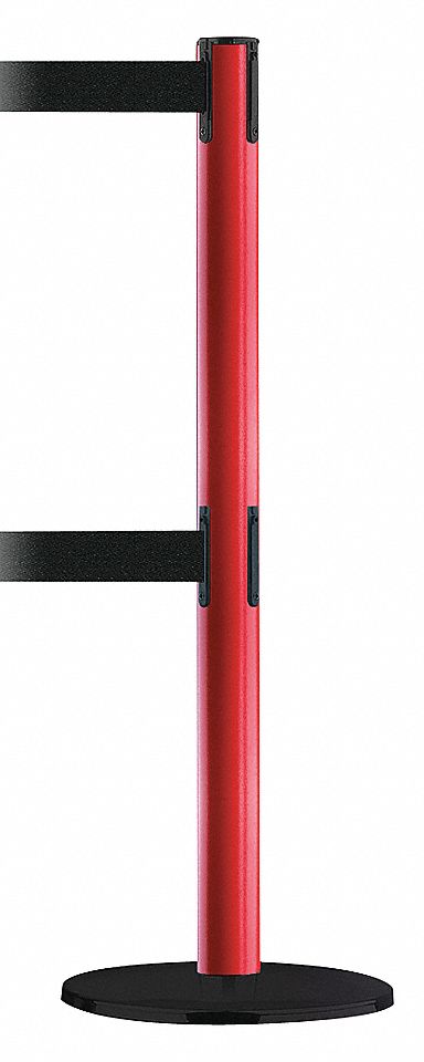 INDOOR POST,DOUBLE BELT,RED