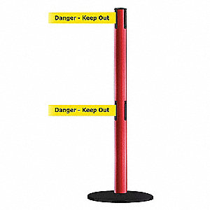 POST,DBLE BELT,RD,DANGER KEEP OUT