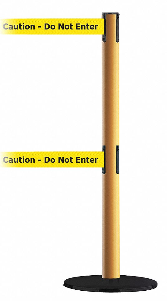 POST,DBL BELT,CAUTION DO NOT ENTER