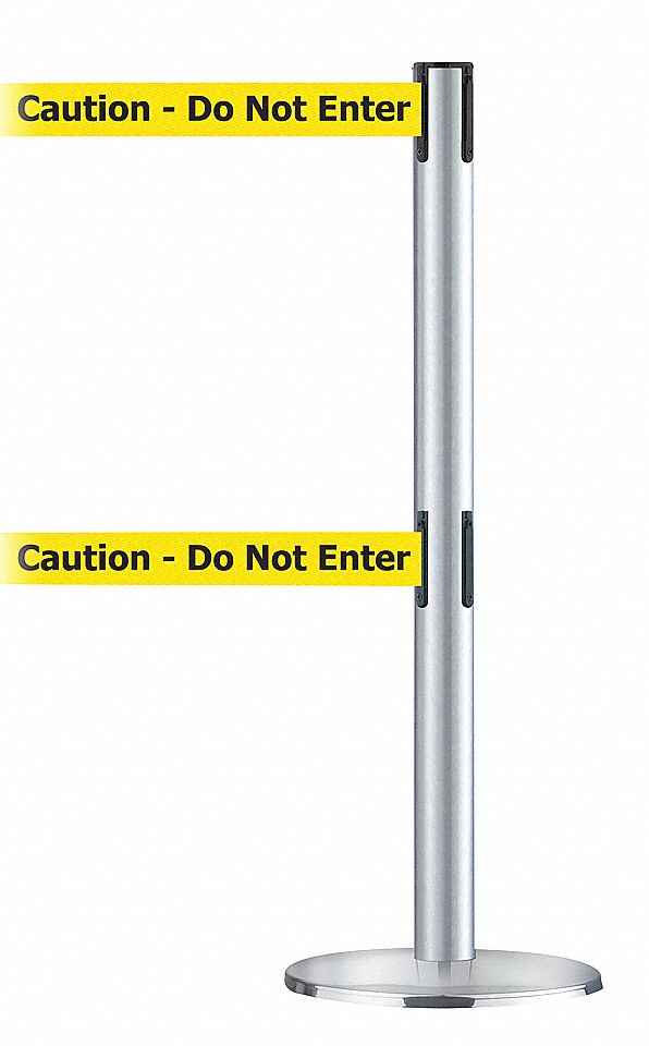 POST,DBL BELT,CAUTION DO NOT ENTER