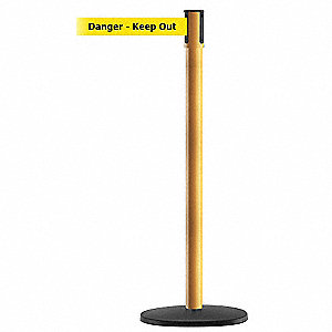 PORTABLE POST,YEL,DANGER KEEP OUT
