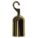 POST ROPE HOOK END, POLISHED BRASS