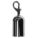 POST ROPE SNAP END, POLISHED CHROME