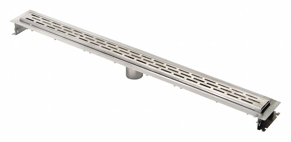 ZURN, 5 1/4 in Overall Wd, 40 in Overall Lg, Shower Drain 28CJ89