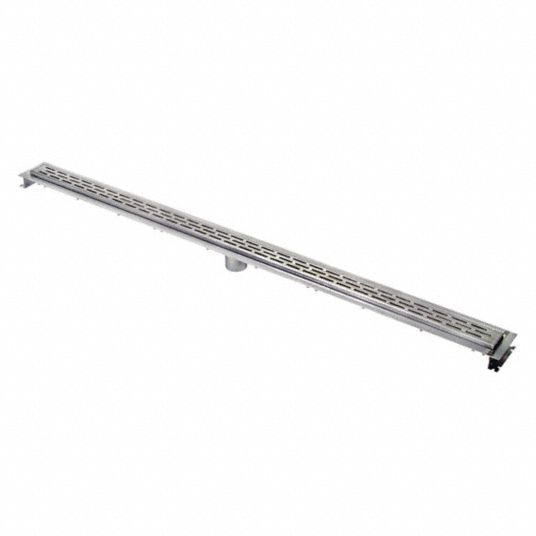 ZURN Length Drains 60 in, Silver, Linear, Shower Drains, 304