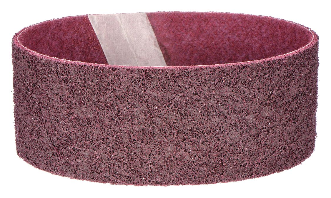 SURFACE-CONDITIONING BELT, 6 IN W X 48 IN L, ALUMINUM OXIDE, MEDIUM, Y WEIGHT POLYESTER BACKING