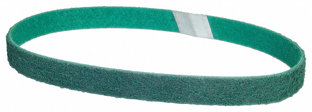Surface-Conditioning Belt: 1 in W x 30 in L, Aluminum Oxide, Fine, Bear-Tex Rapid Prep, 12 PK
