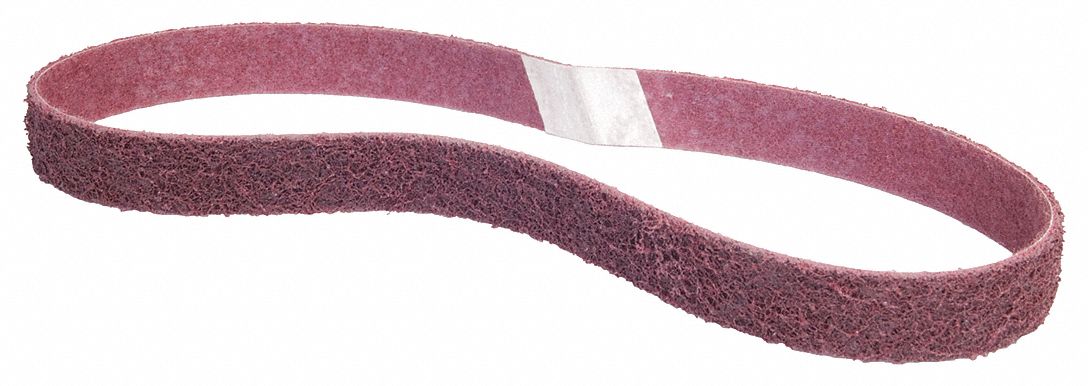 Surface-Conditioning Belt: 1 in W x 30 in L, Aluminum Oxide, Medium, 12 PK