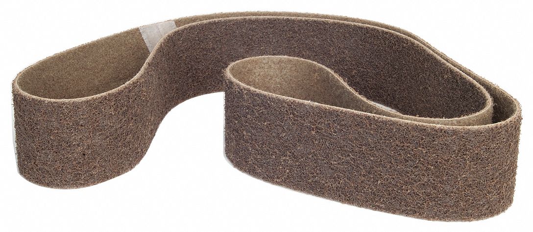 Surface-Conditioning Belt: 3 in W x 80 in L, Aluminum Oxide, Coarse, 4 PK