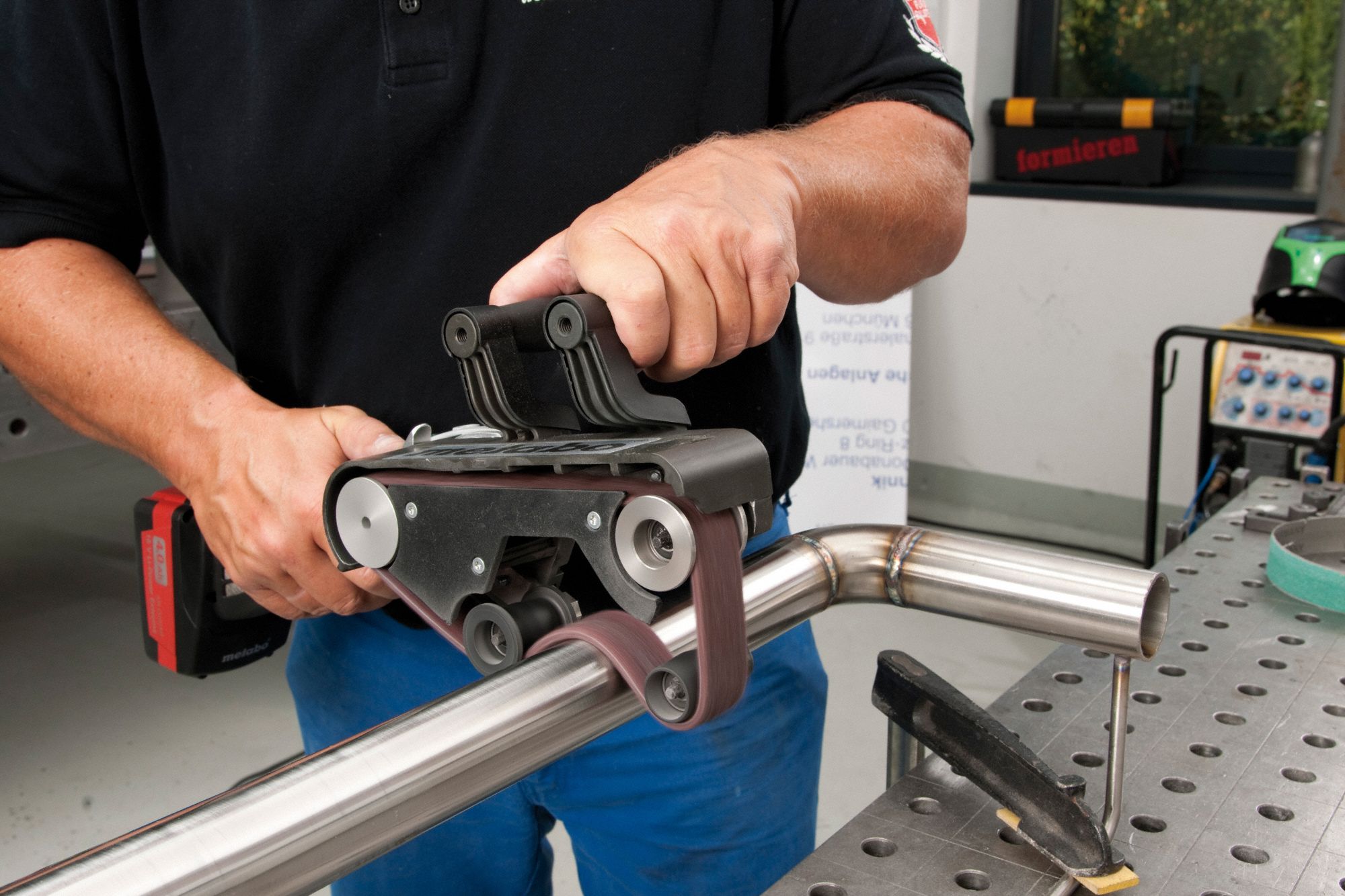 METABO Cordless Belt Sander, 1811 SFPM 28CP42RB 18 LTX 60 BARE