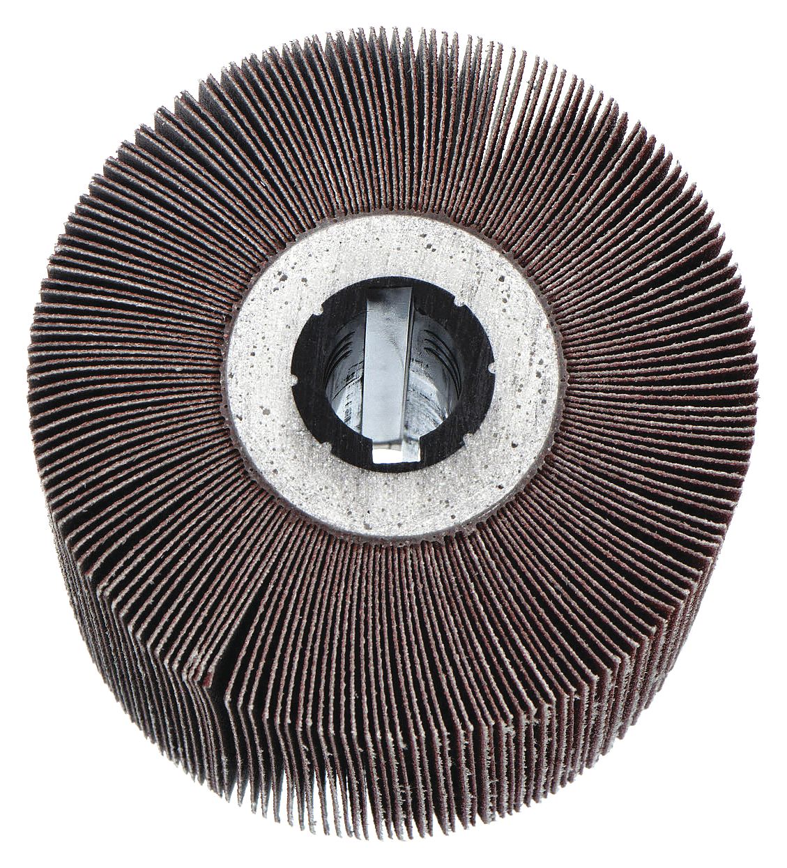 Interleaved Flap Wheel, 4-1/8 In, 80Grit