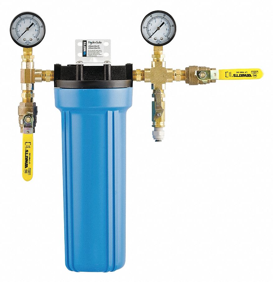 WATTS 3/4 in NPT Polypropylene Water Filter System, 4 gpm, 90 psi 28DV11CBMXCP1B Grainger