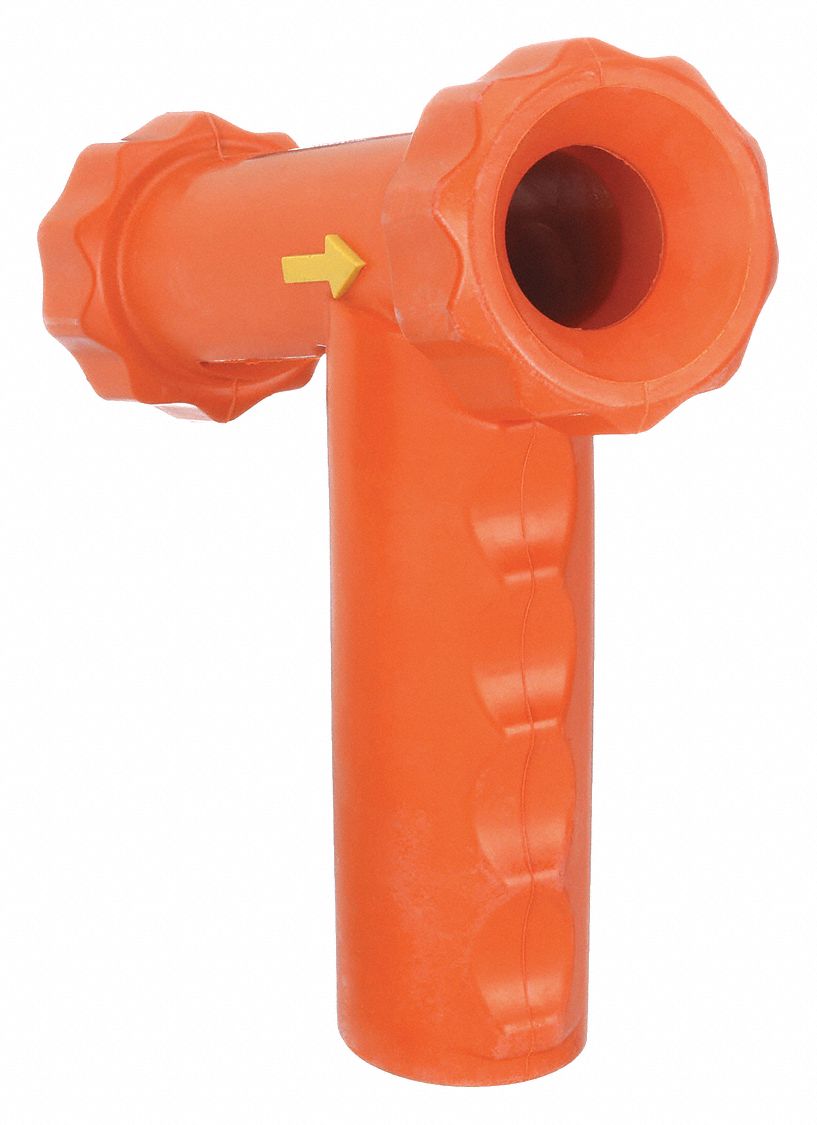 COUVERCLE ISOLE,ORANGE,LO 6-1/8 PO