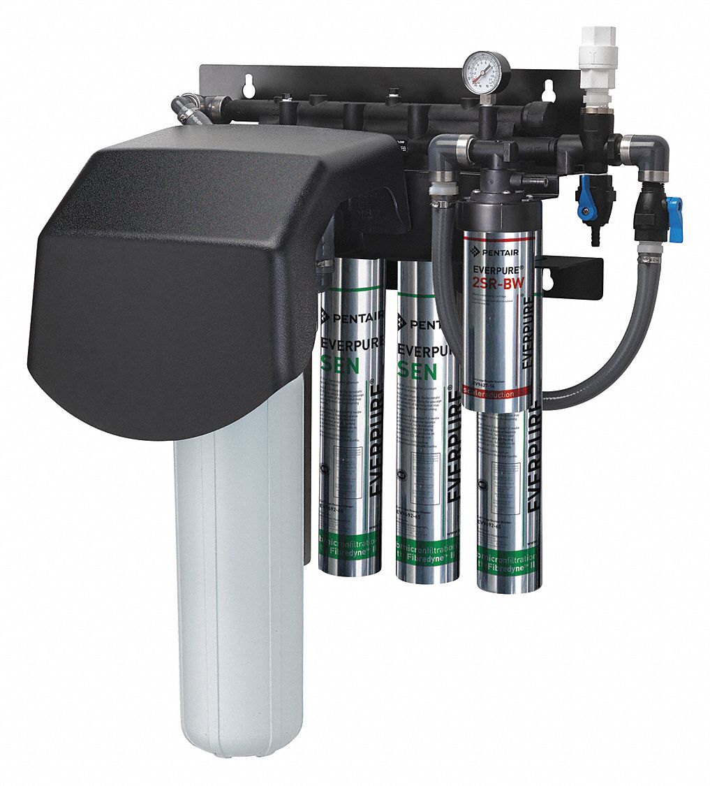 PENTAIR/EVERPURE, 0.5 micron, 15 gpm, Water Filter System 28DZ91