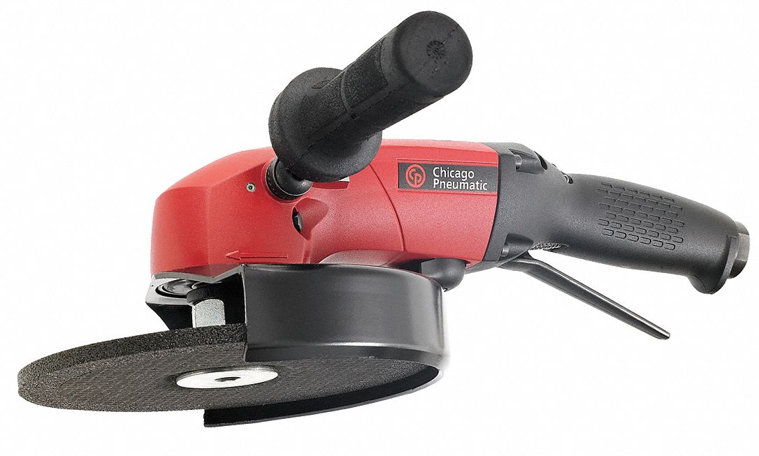 Esmeriladora Neumática , Velocidad Libre 7700 rpm , Diá. de la Rueda 7" , Angular , 2.8 HP , PCM a Carga Total 69.0