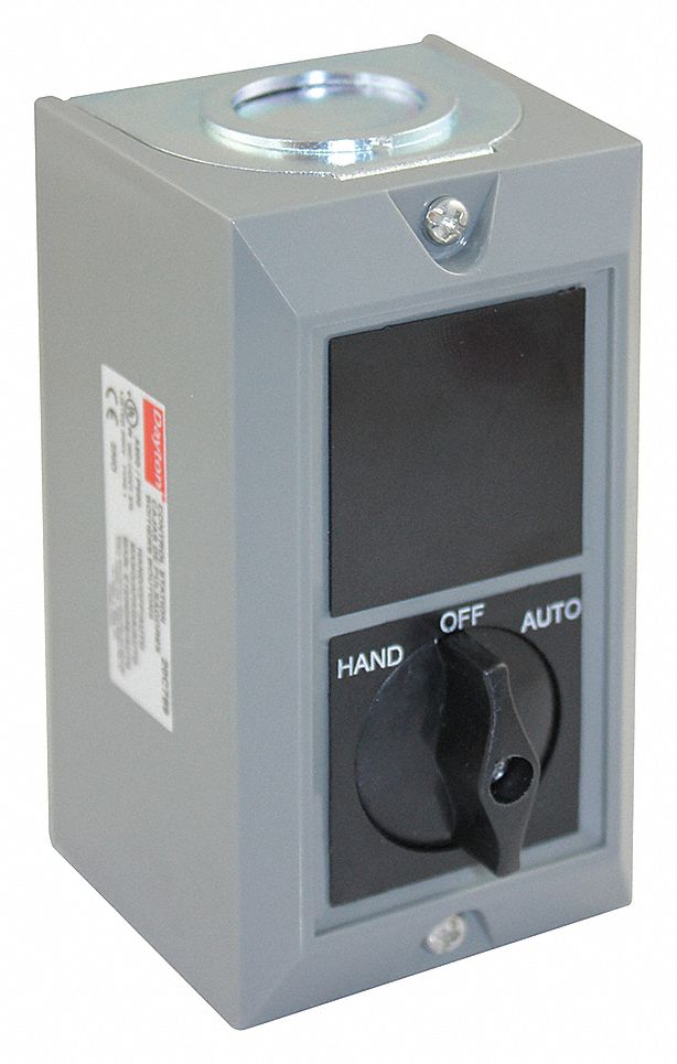 SELECTOR SWITCH CONTROL STATION, SELECTOR SWITCH, 0 PILOT LIGHTS, 2NO, HAND/OFF/AUTO