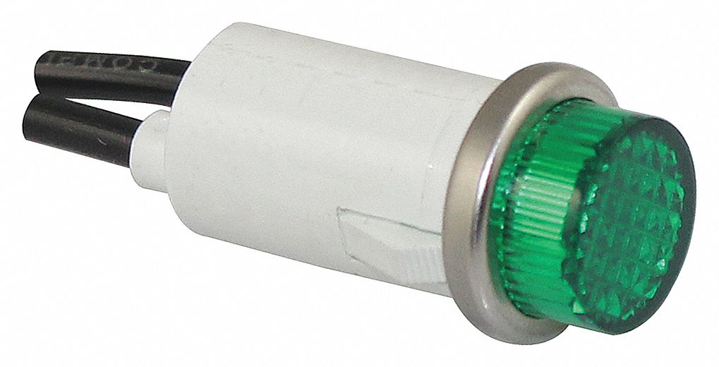 GRAINGER APPROVED LIGHT INDICATOR GREEN 250V - Panel Indicator Lights ...