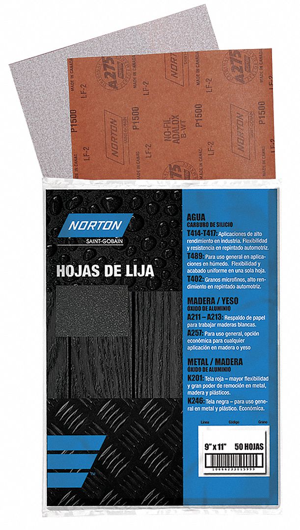 LIJA PARA MADERA NORTON GR. 150