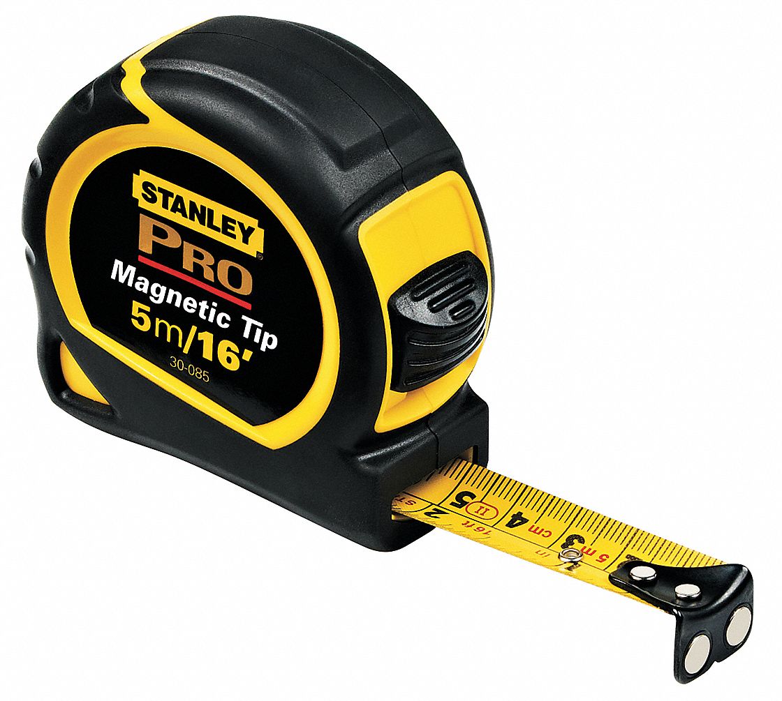 STANLEY Cinta métrica Pro Magnetic Tip 5m Metal Botón 3 remaches - Cintas  de Medir - 28G163