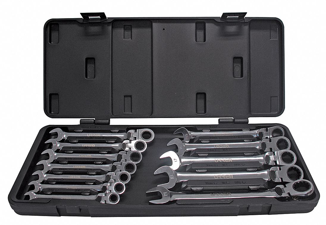 12-teiliger Kombinationsschlüssel-Satz – Mit Praktischem Halter, Ergonomischen Griffen, Für Werkstatt & Haushalt