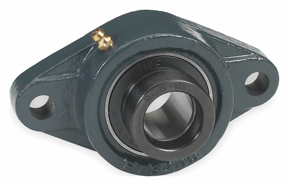 DAYTON MOUNTED BALL BEARING,1 1/2 IN BORE Flange Mount Bearings GGF3FCW9 3FCW9 Grainger