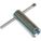 BASKET STRAINER WRENCH, ALLOY STEEL, 5 1/2 IN HANDLE L, 5 5/8 IN OVERALL W, SMOOTH
