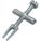 WRENCH, CAST IRON, 6 IN HANDLE L, 3 7/16 IN OVERALL W, 6 IN, SMOOTH, NOT ADJUSTABLE