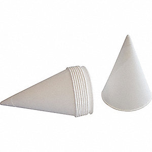 GRAINGER APPROVED CONE CUPS,4.25 OZ.,PK 1000 - Disposable Cups