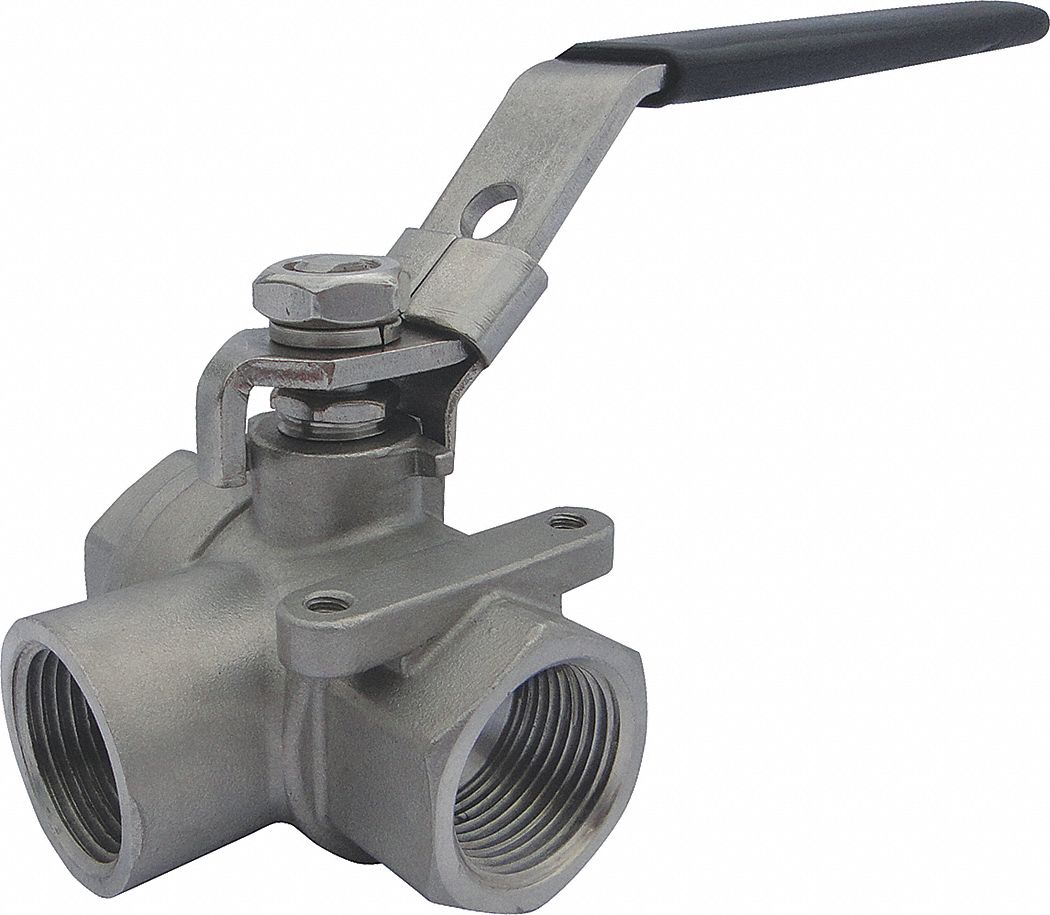 HB1F-2N-BRAS 2 Way Shut Off Valve Forged High Pressure Ball Valves