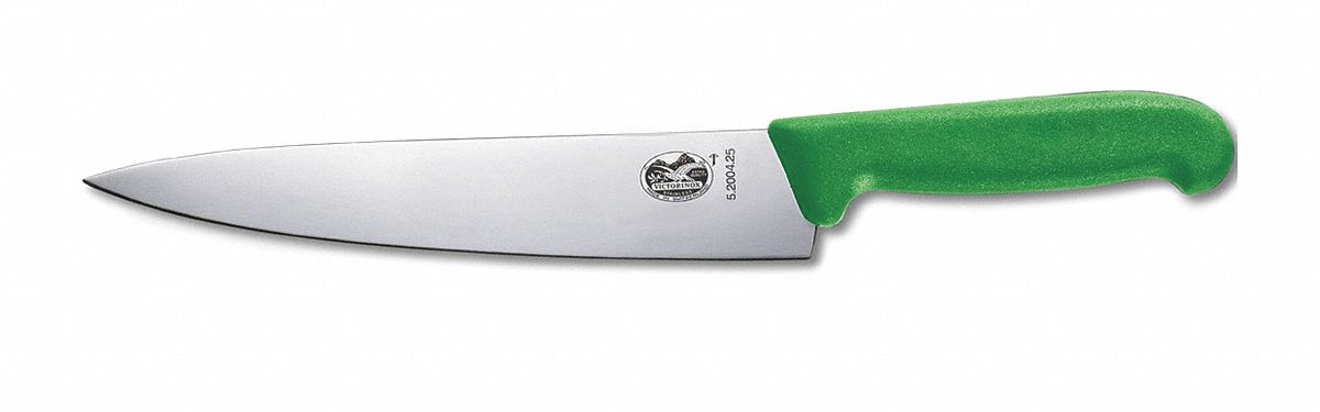 VICTORINOX Cuchillo Tipo Para Chef, 25 cm. de Longitud, Color del Mango  Verde - Cuchillería Comercial - 28J930
