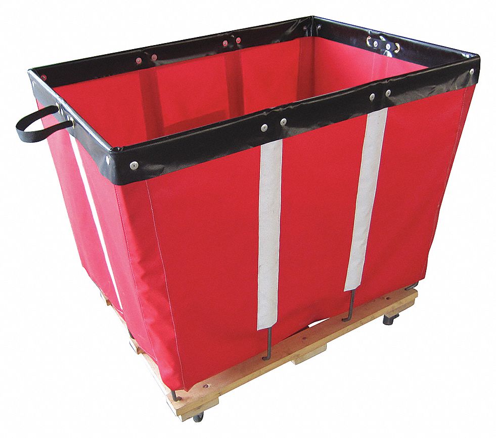 Basket Truck,6 Bu. Cap.,Red,30 In. L