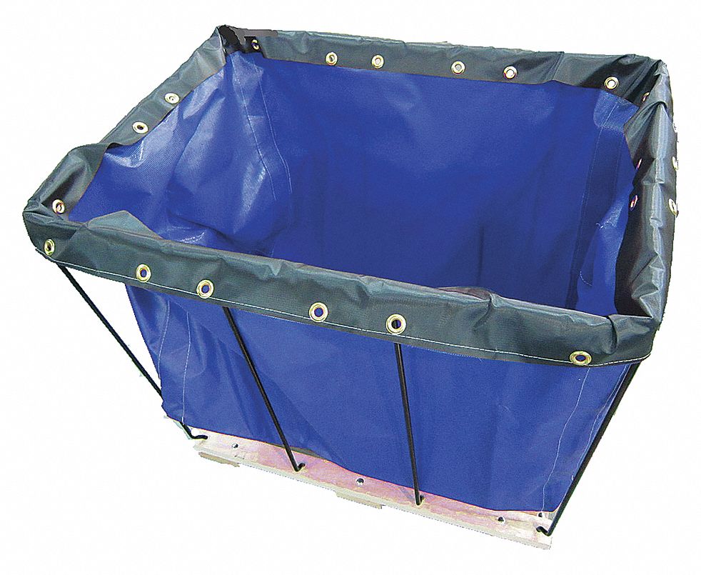 Basket Truck,12 Bu. Cap.,Blue,36 In. L