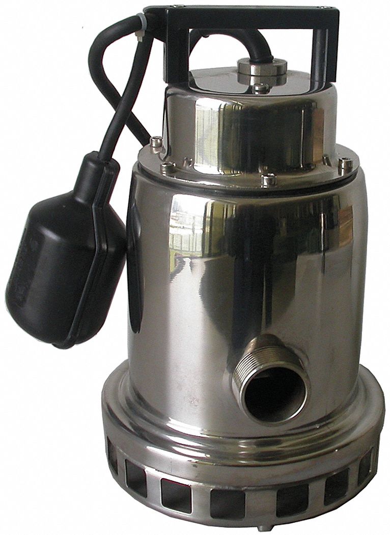 SUMP PUMP,STAINLESS STEEL,1/3HP,115
