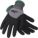 COATED GLOVES,NITRILE/NYLON,M,BLK/GY,PR