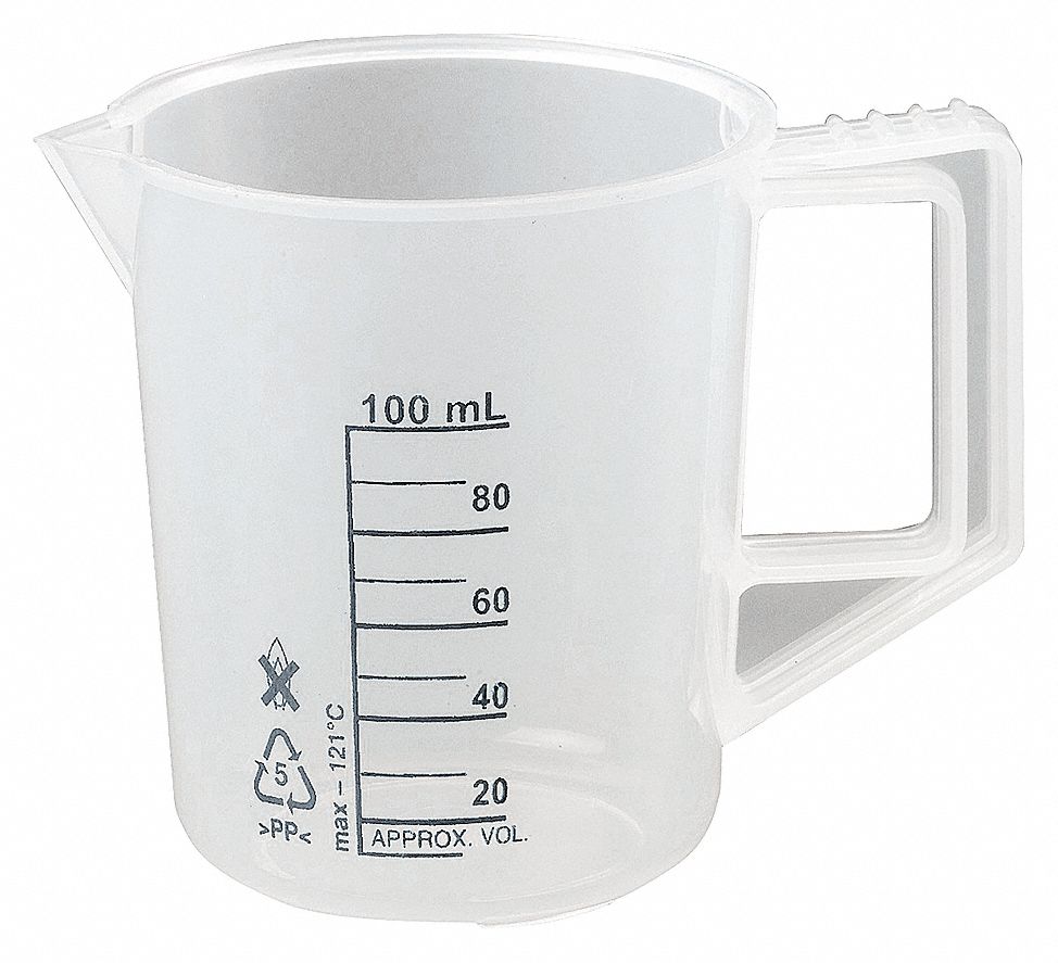 BEAKER,W/HANDLE,100ML,PK 6