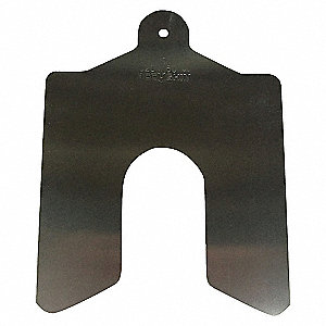 SLOTTED SHIM,2X2 INX0.100IN,PK5