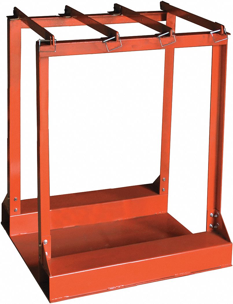 GAS CYLINDER RACK,CAPACITY 6 CYLIND