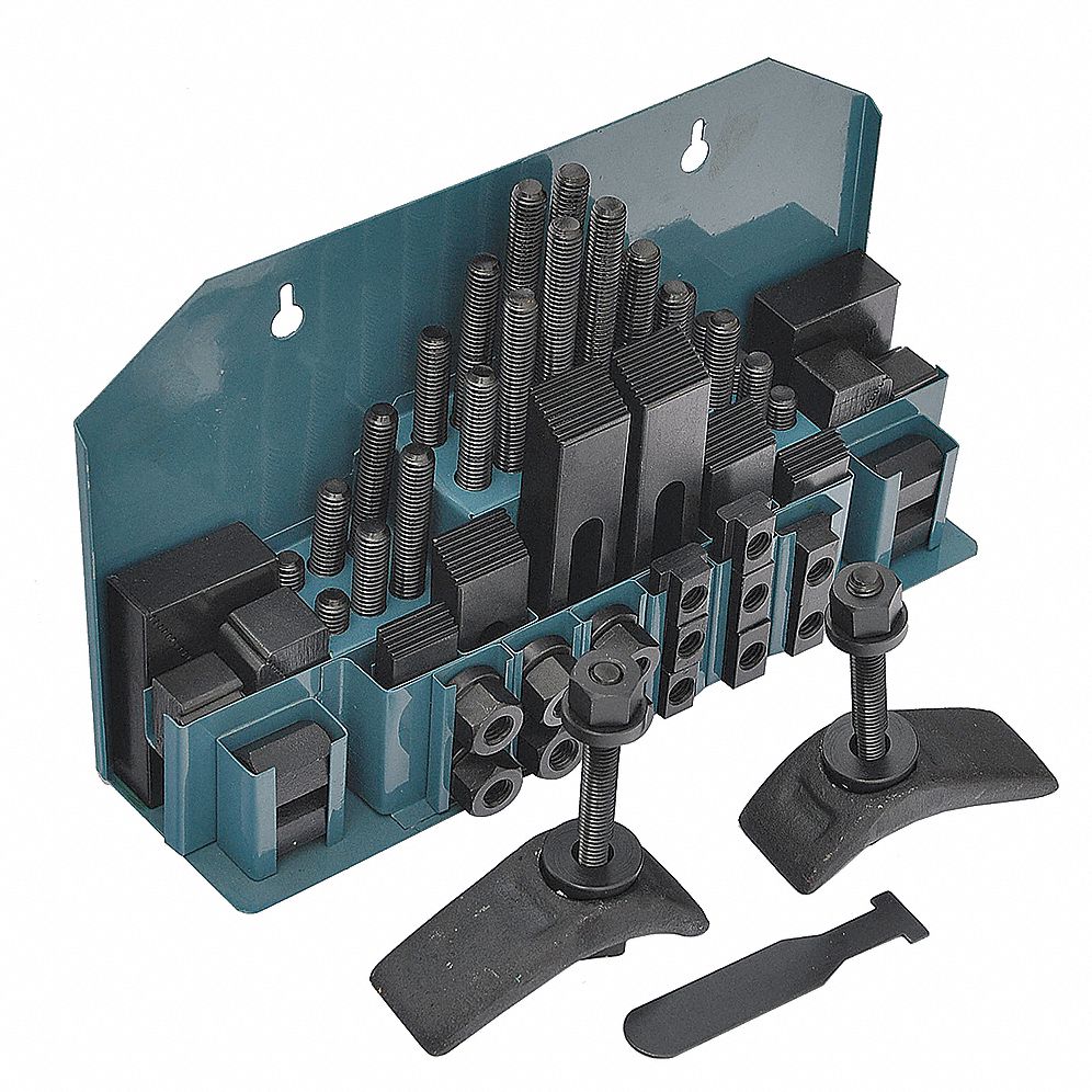 CLAMPING KIT, BLACK OXIDE, STEEL, 1/2"-13, 39 CM LENGTH, 12 CM WIDTH, 66 PC