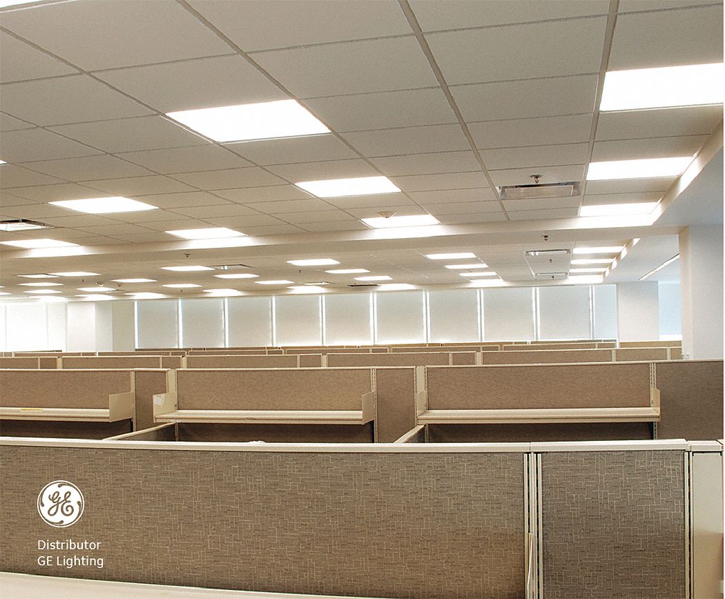 GE Luminaria Troffer LED,35W,3300lm,4000K Luminarias Empotradas LED