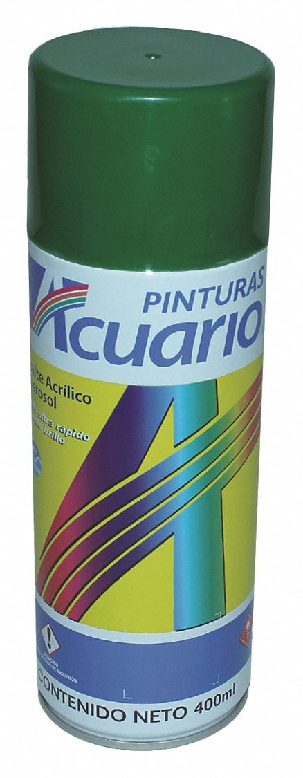 PINTURAS ACUARIO Esmalte Acrílico en Aerosol Verde Bosque 400ml para  Cartón, Vidrio, Metal, Papel, Plástico, Madera - Pinturas en Aerosol -  28M701 | AA78805 - Grainger México