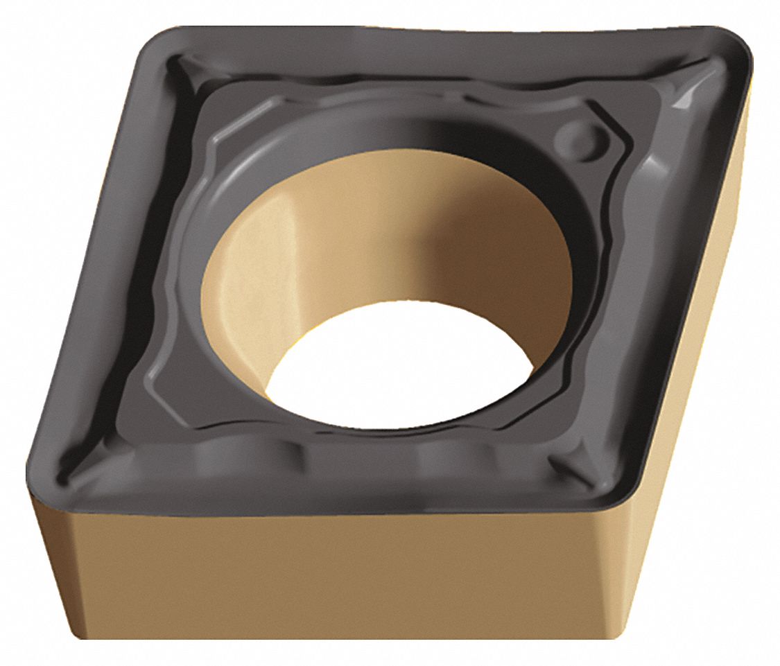 Diamond Turning Insert: CCMT Insert, Neutral, 3/32 in Thick, 1/64 in Corner Radius