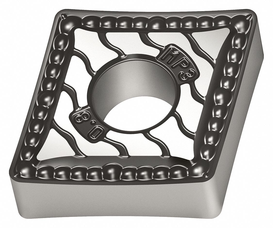 Diamond Turning Insert: CNMG Insert, Neutral, 3/16 in Thick, 1/32 in Corner Radius