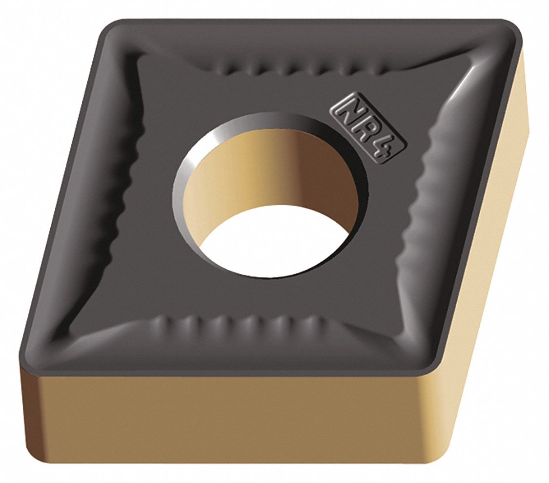 Diamond Turning Insert: CNMG Insert, Neutral, 3/16 in Thick, 1/32 in Corner Radius