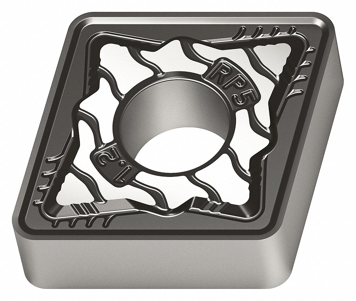 Diamond Turning Insert: CNMG Insert, Neutral, 3/16 in Thick, 1/32 in Corner Radius