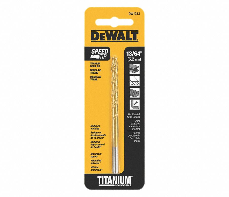 Juego De Brocas DeWalt DW1354 14 Unidades De Titanio