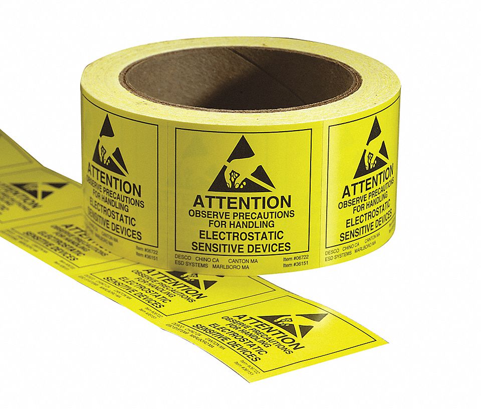 DESCO ESD SUSCEPTIBILITY LABEL,2