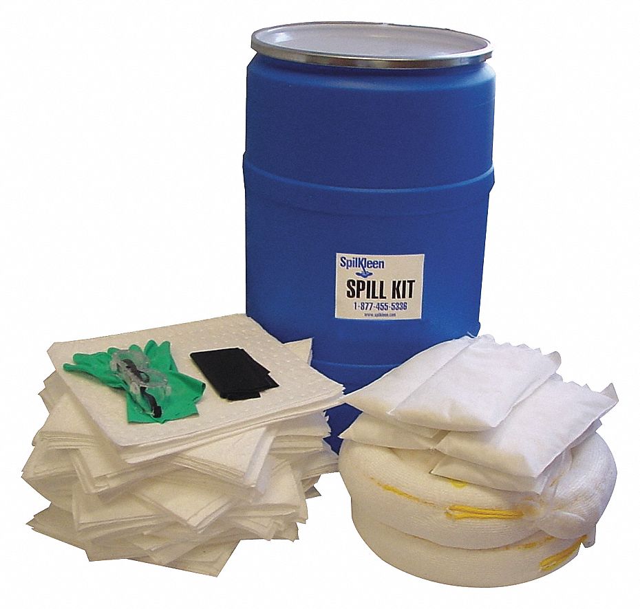 SPILKLEEN 55 GAL. ECONOMY SPILL KIT OIL ONLY Spill Kits, Stations and
