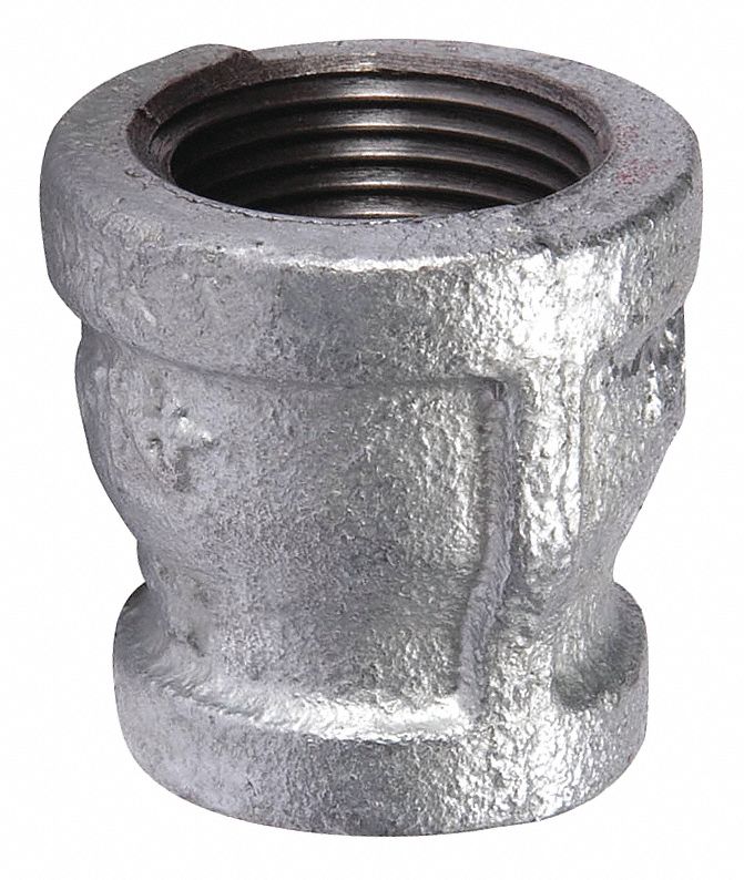 Grainger Approved Galvanized Malleable Iron Reducer Coupling 2 1 2 X 3 4 Pipe Size Fnpt Connection Type 2wj62 2wj62 Grainger