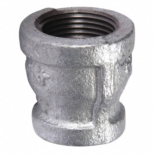 Grainger Approved Galvanized Malleable Iron Reducer Coupling 2 1 2 X 3 4 Pipe Size Fnpt Connection Type 2wj62 2wj62 Grainger